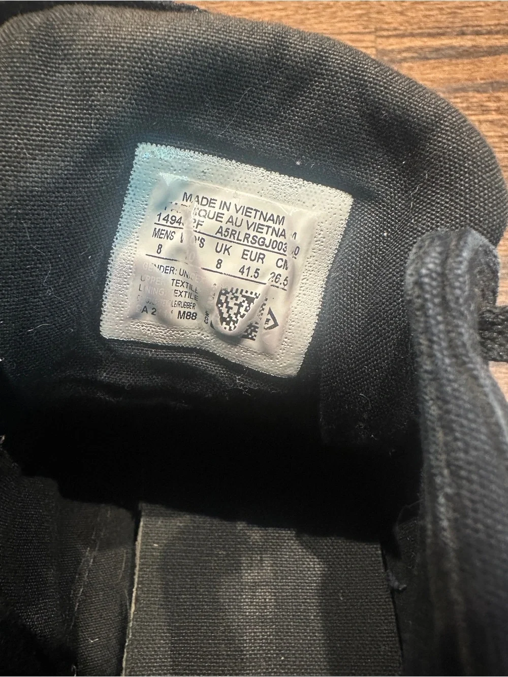 Converse All Star Mid Top Sneakers in Black - Picture 9 of 10